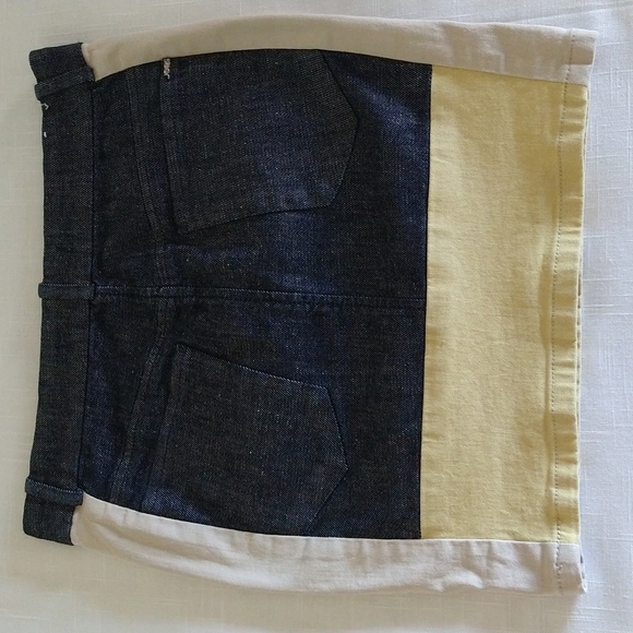 Joe's  denim colorblock Jacqui mini skirt  size 25 - Picture 7 of 12